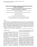 Isolation and identification of phenolic compounds from the leaf extract of Cassia alata L.