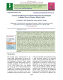 Assessment of physical and chemical properties of soil samples in kaipad tracts of Kannur district, India