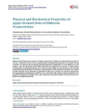 Physical and Biochemical Properties of Apple Orchard Soils of Different Productivities