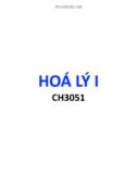 Bài giảng Hóa lý 1: Chương 1 - TS. Nguyễn Thu Hà