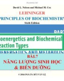 Bài giảng Nguyên lý hoá sinh: Bài 7 - PGS.TS. Bùi Văn Lệ