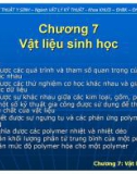 Bài giảng Cơ sở kỹ thuật y sinh: Chương 7 - TS. Huỳnh Quang Linh