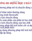 Bài giảng Cơ học chất lưu: Chương 3 - Động học chất lưu