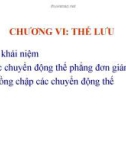 Bài giảng Cơ học chất lưu: Chương 6 - Thế lưu