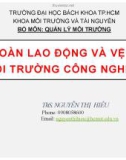 Bài giảng An toàn lao động và vệ sinh môi trường công nghiệp: Chương 5 - ThS. Nguyễn Thị Hiếu