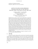 Quần xã ve giáp (Acari: Oribatida) ở hệ sinh thái đất núi chè, Tiên Du, tỉnh Bắc Ninh, vùng trung du bắc Niệt Nam