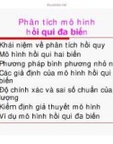 Phân tích mô hình hồi qui đa biến