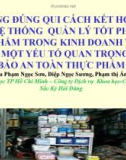 Bài thuyết trình Quản lý phụ gia thực phẩm - Hội Hóa học TP Hồ Chí Minh