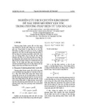 Nghiên cứu dịch chuyển kirchhoff để xác định mô hình vận tốc trong phương pháp điện từ tần số cao