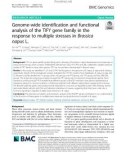 Genome-wide identification and functional analysis of the TIFY gene family in the response to multiple stresses in Brassica napus L.