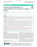 Genome-wide identification and characterization of the ALOG gene family in Petunia