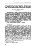 Thực trạng nhận thức của cộng đồng về môi trường và tài nguyên vùng ven biển tại xã Ngư Lộc (huyện Hậu Lộc) và xã Hải Thanh (huyện Tĩnh Gia), tỉnh Thanh Hóa