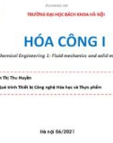 Bài giảng Hóa công 1: Chương 6 - TS. Nguyễn Thị Thu Huyền