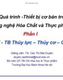 Bài giảng Hóa công 1: Chương mở đầu - TS. Cao Thị Mai Duyên