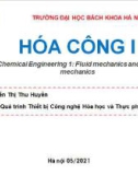 Bài giảng Hóa công 1: Chương 3 - TS. Nguyễn Thị Thu Huyền