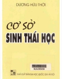 Giáo trình Cơ sở sinh thái học: Phần 1