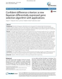 Confident difference criterion: A new Bayesian differentially expressed gene selection algorithm with applications