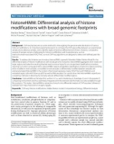 HistoneHMM: Differential analysis of histone modifications with broad genomic footprints