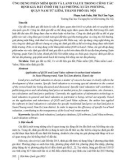 Ứng dụng phần mềm QGIS và Land Value trong công tác định giá đất ở đô thị tại phường Xuân Phương, quận Nam Từ Liêm, thành phố Hà Nội