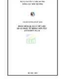 Tài liệu hướng dẫn sử dụng phần mềm quản lý dữ liệu quan trắc tự động liên tục