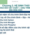 Bài giảng Sinh học đại cương: Chương 3.2 - TS. Nguyễn Thị Kim Dung