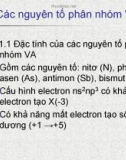 Bài giảng Chương 6: Các nguyên tố phân nhóm V