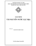 GIÁO TRÌNH TÀI NGUYÊN NƯỚC LỤC ĐỊA part 1