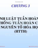 Bài giảng môn học Hóa đại cương: Chương 3 - Huỳnh Kỳ Phương Hạ