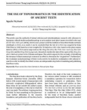 The use of toponomastics in the identification of ancient texts