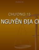 Bài giảng Địa chất đại cương: Chương 15 - Tài nguyên địa chất