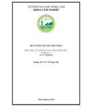 Đề cương chi tiết học phần: Điều tra và giám sát đa dạng sinh học