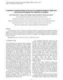 A quantum chemical study on the use of complexes between Hg(II) ions and fluorescent ligands for detection of cysteine