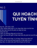 QUI HOẠCH TUYẾN TÍNH