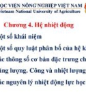 Bài giảng Vật lý đại cương: Chương 4 - Hệ nhiệt động