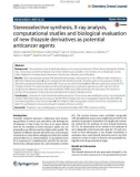 Stereoselective synthesis, X-ray analysis, computational studies and biological evaluation of new thiazole derivatives as potential anticancer agents