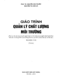 Giáo trình Quản lý chất lượng môi trường (Tái bản): Phần 1