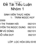 Tiểu luận: Xử lý nước thải trong công nghiệp hóa học và công nghệ lọc hóa dầu