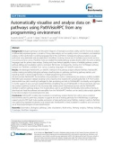 Automatically visualise and analyse data on pathways using PathVisioRPC from any programming environment