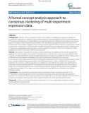 A formal concept analysis approach to consensus clustering of multi-experiment expression data