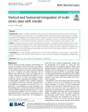 Vertical and horizontal integration of multiomics data with miodin