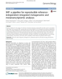 IMP: A pipeline for reproducible referenceindependent integrated metagenomic and metatranscriptomic analyses