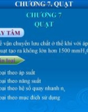 Bài giảng các quá trình cơ học - Chương 7: Quạt