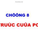 Bài giảng Hoá học và hoá lý polyme: Chương 8