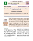 Effect of foliar application of different sources and levels of calcium on physico-chemical properties of harvested soil and correlation of calcium nutrition with fruit quality