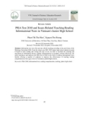 Đề thi PISA 2018 và vấn đề dạy đọc hiểu văn bản thông tin ở trường trung học cơ sở của Việt Nam