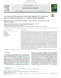 Soil, dust, and leaf-based novel multi-sample approach for urban heavy metal contamination appraisals in a megacity, Dhaka, Bangladesh