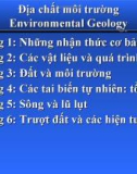 Bài giảng Địa chất môi trường (Environmental Geology)