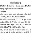 Bài giảng Lý thuyết xác suất thống kê toán - Chương 4: Đại lượng ngẫu nhiên hai chiều, hàm của đại lượng ngẫu nhiên