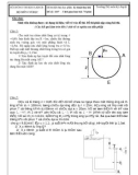 Đề thi kết thúc học phần: Kỹ thuật thuỷ khí Đề số: 1107