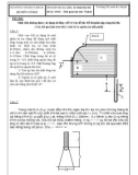 Đề thi kết thúc học phần: Kỹ thuật thuỷ khí Đề số: 11010